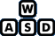 w,a,s,d or cursor keys